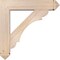 Ekena Millwork Olympic Arts and Crafts Smooth Bracket w/ Offset Brace, Douglas Fir, 7 1/2"W x 34"D x 34"H BKT0806X34X34OLY03SDF - alternate 2